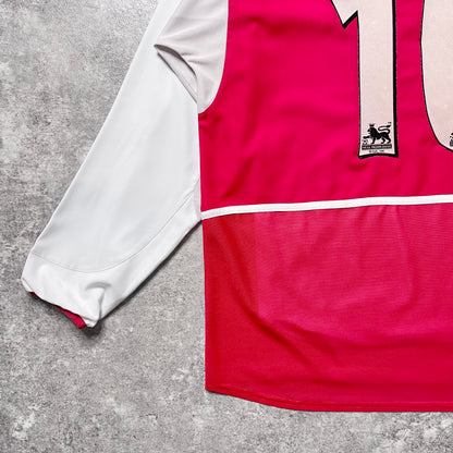 【正規選手支給2002-2004 NIKE Arsenal home L/S BERGKAMP #10】
