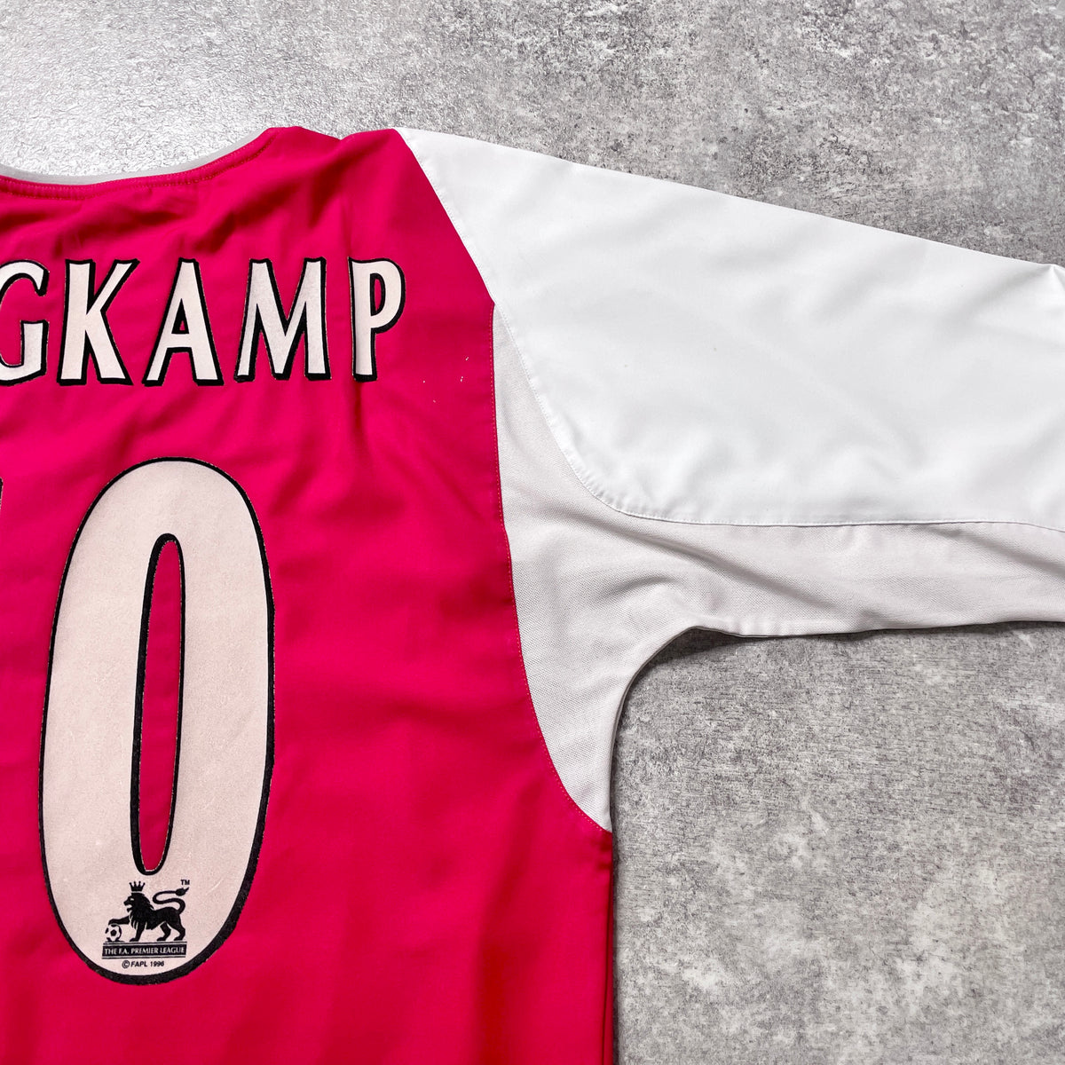 【正規選手支給2002-2004 NIKE Arsenal home L/S BERGKAMP #10】