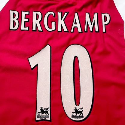 【正規選手支給2002-2004 NIKE Arsenal home L/S BERGKAMP #10】
