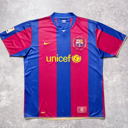 【正規品2007-2008 NIKE FC Barcelona home shirt】