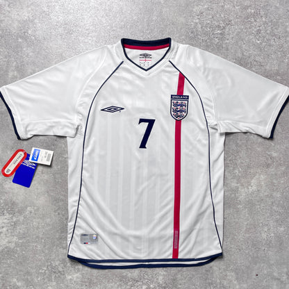【BNWT国内正規品2001-2003 Umbro England Home Beckham #7】
