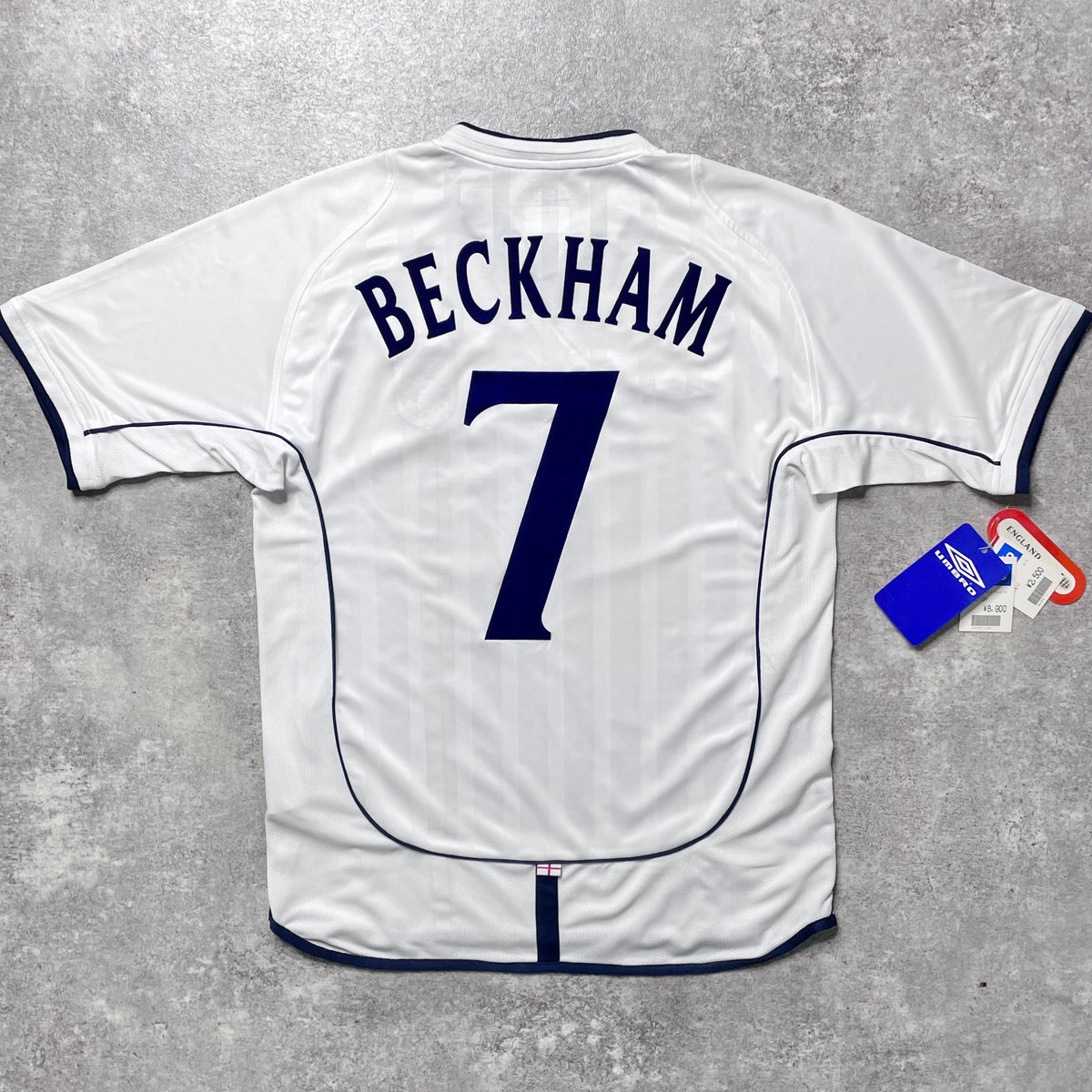 【BNWT国内正規品2001-2003 Umbro England Home Beckham #7】