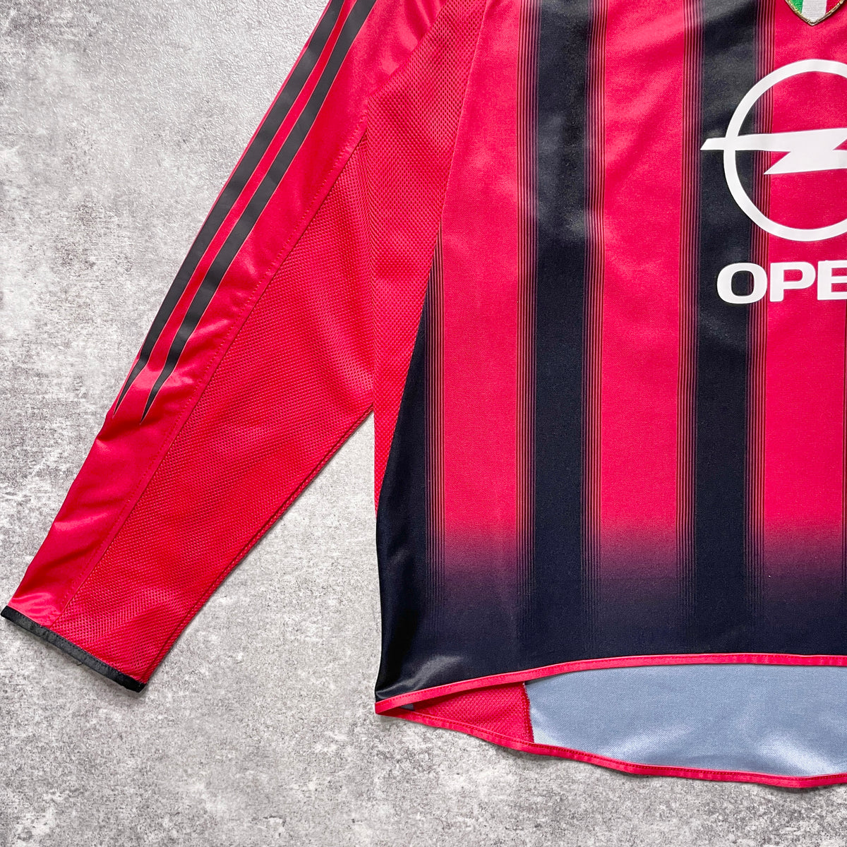 【正規品2004-2005 adidas AC Milan home L/S KALADZE #4】