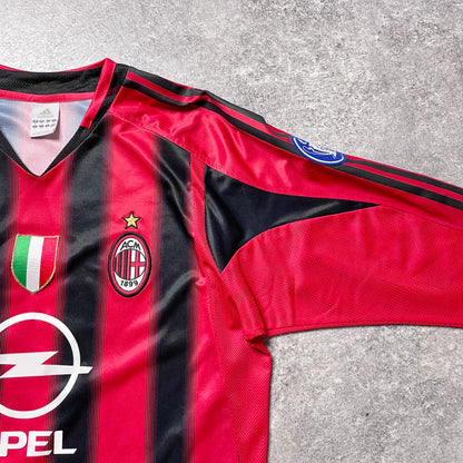 【正規品2004-2005 adidas AC Milan home L/S KALADZE #4】