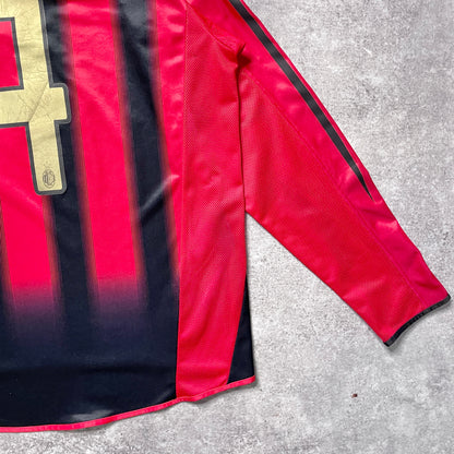 【正規品2004-2005 adidas AC Milan home L/S KALADZE #4】
