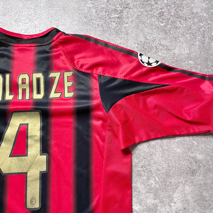 【正規品2004-2005 adidas AC Milan home L/S KALADZE #4】