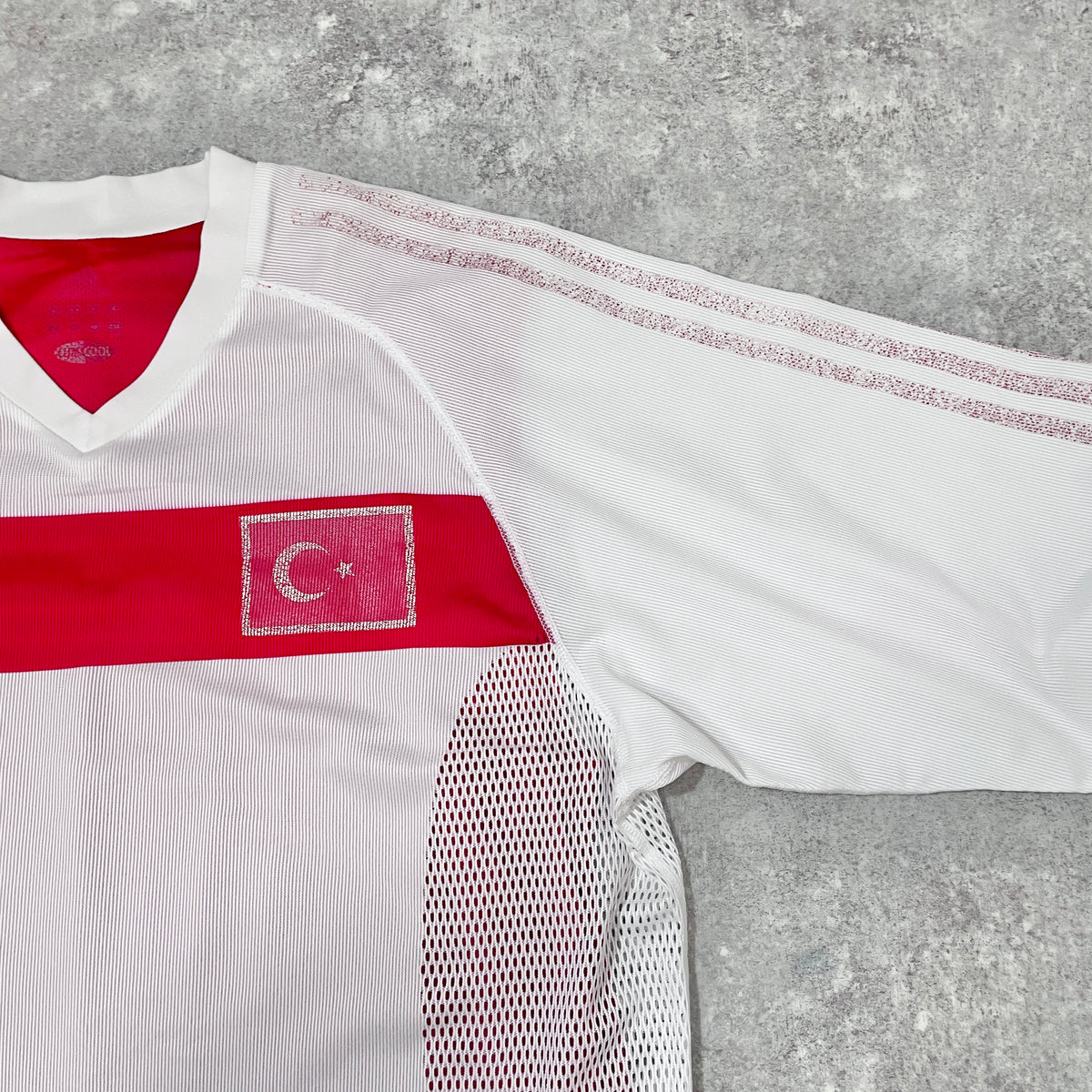 【正規選手支給品2002 adidas Turkey home L/S shirt】