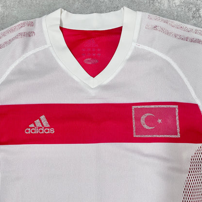 【正規選手支給品2002 adidas Turkey home L/S shirt】