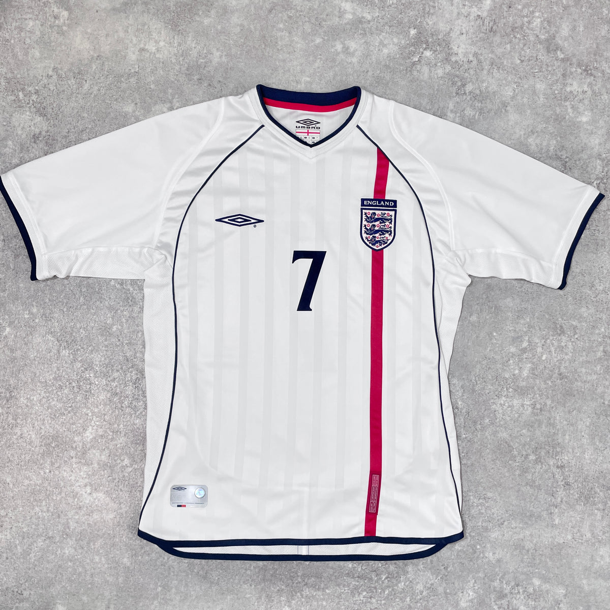 【正規品2001-2003 Umbro England Home Beckham #7】