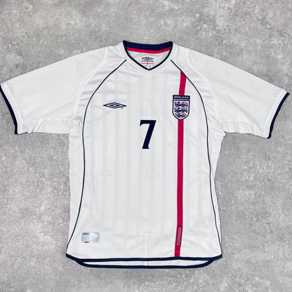 【正規品2001-2003 Umbro England Home Beckham #7】