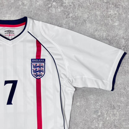 【正規品2001-2003 Umbro England Home Beckham #7】