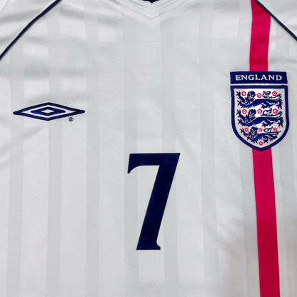 【正規品2001-2003 Umbro England Home Beckham #7】