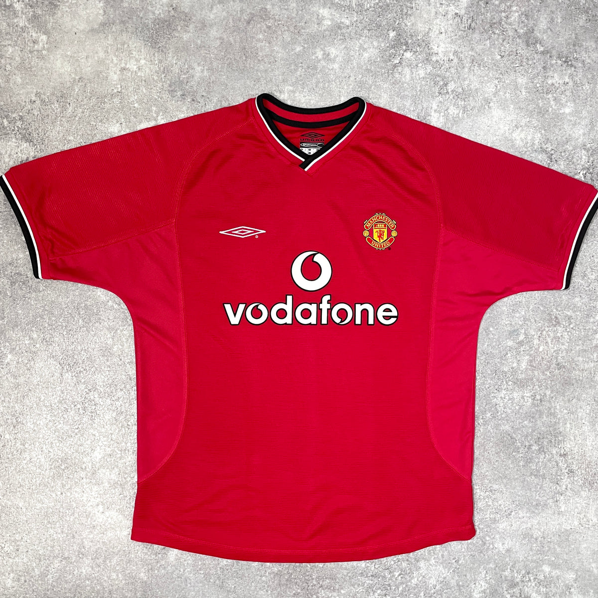 【正規品2000-2001 UMBRO Manchester united home Beckham #7】