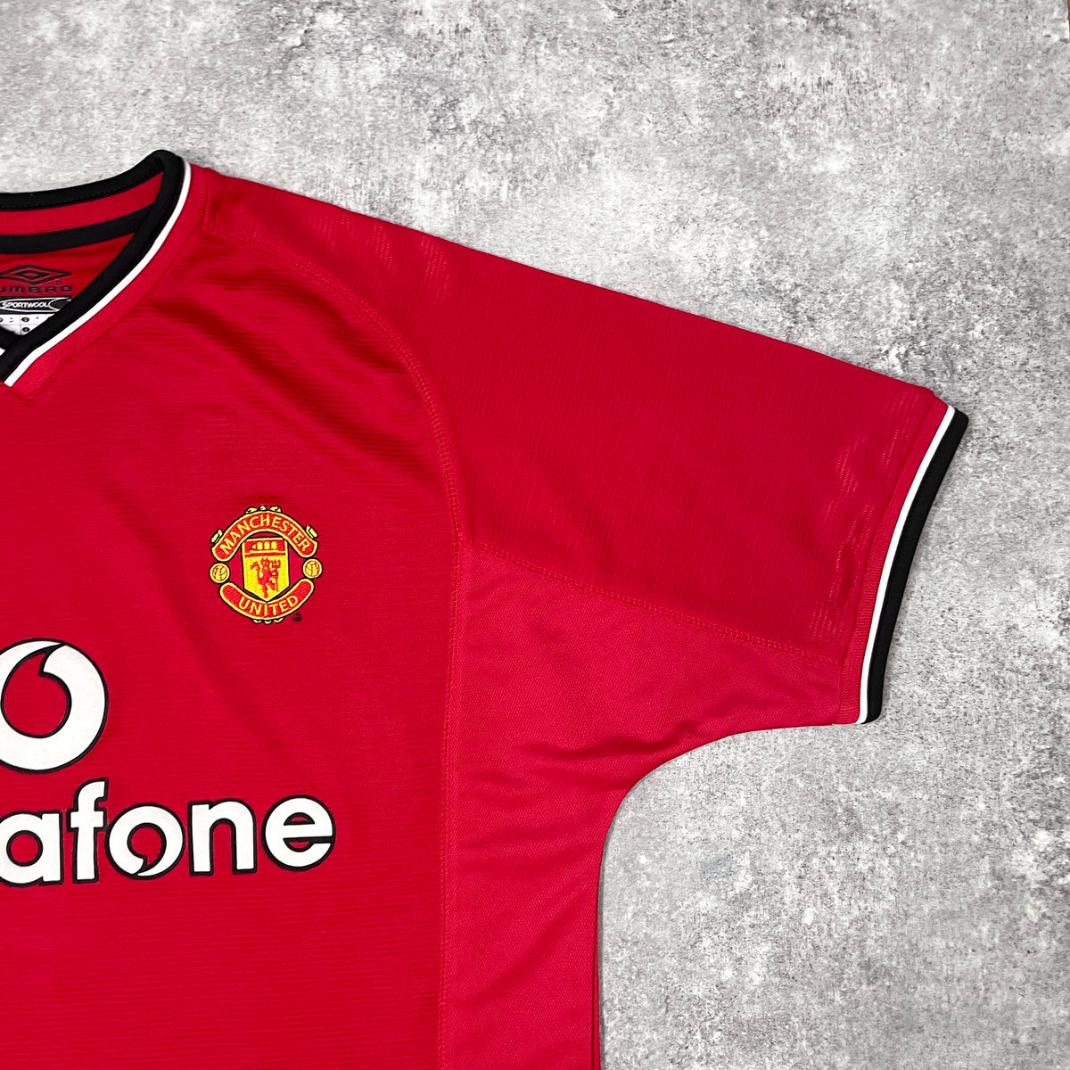 【正規品2000-2001 UMBRO Manchester united home Beckham #7】