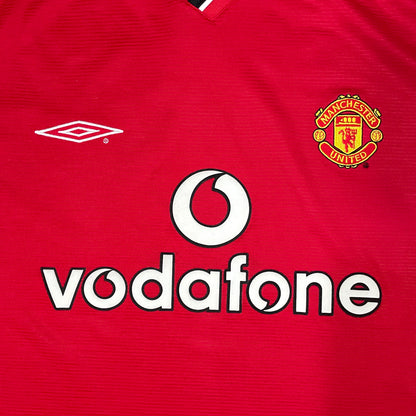 【正規品2000-2001 UMBRO Manchester united home Beckham #7】