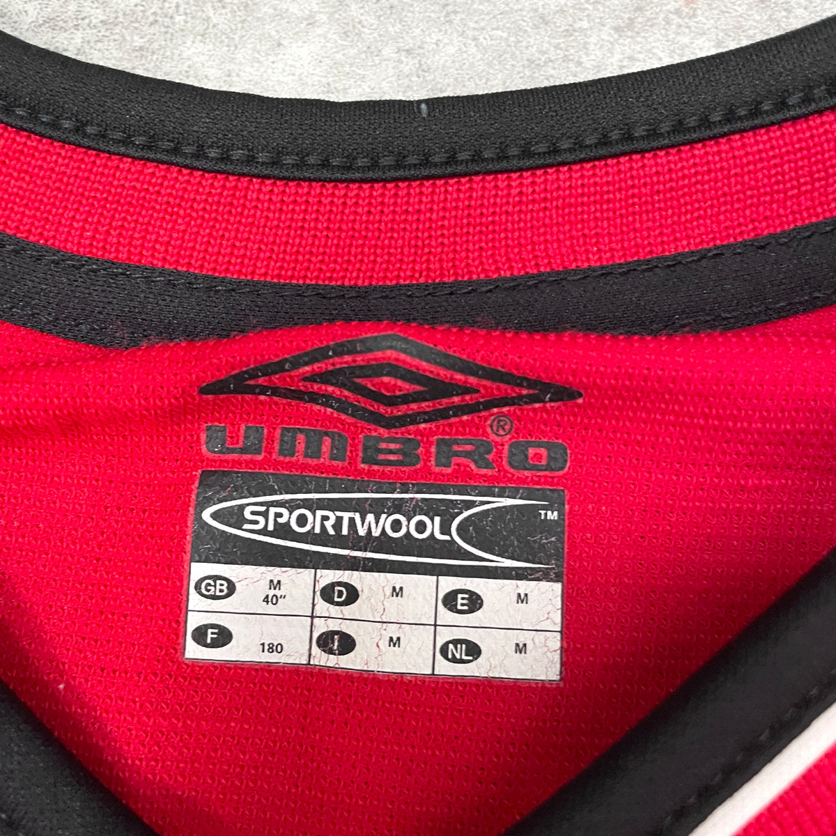 【正規品2000-2001 UMBRO Manchester united home Beckham #7】