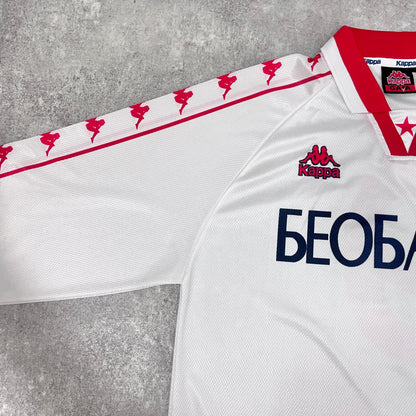 【正規品1996-1998 Kappa Red Star Belgrade away shirt】
