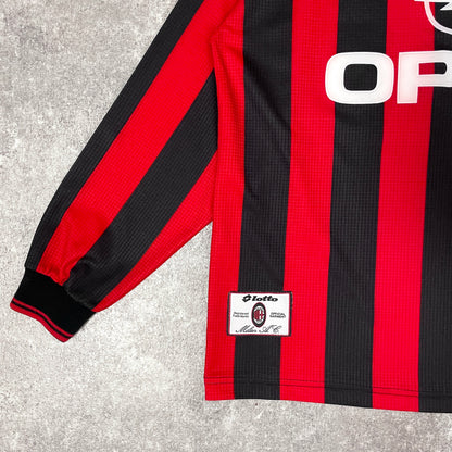 【正規品1997-1998 Lotto AC Milan home L/S #10】