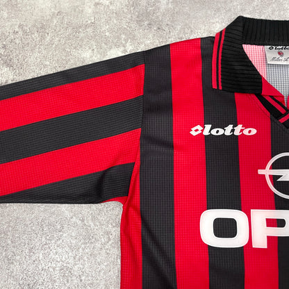 【正規品1997-1998 Lotto AC Milan home L/S #10】