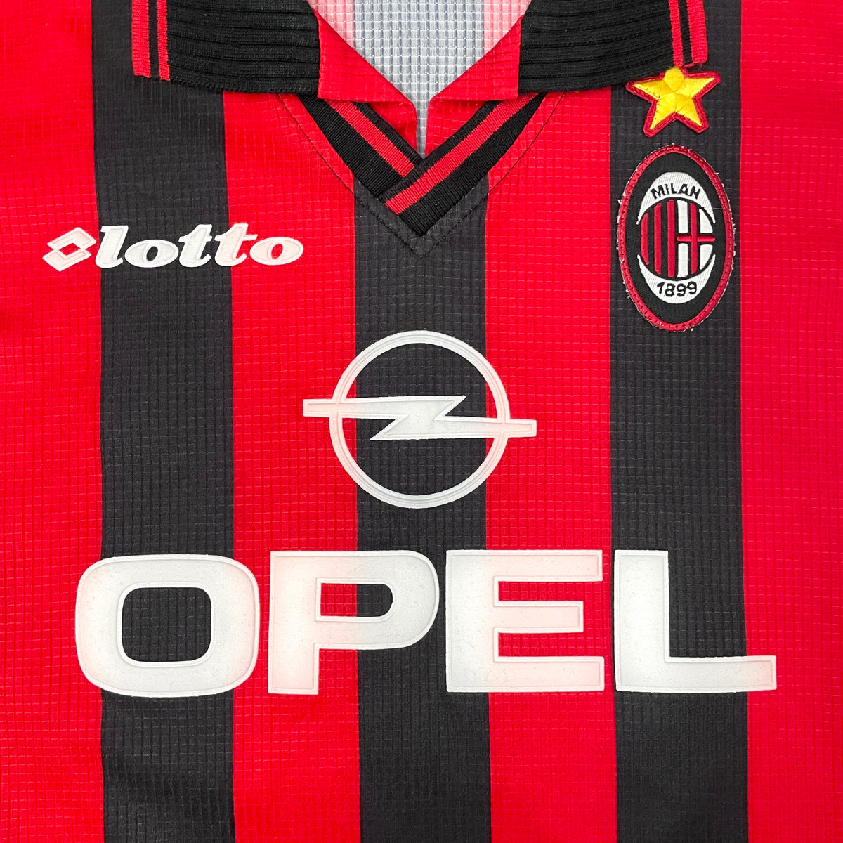 【正規品1997-1998 Lotto AC Milan home L/S #10】