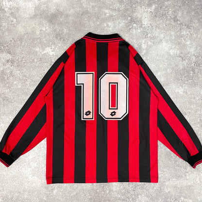 【正規品1997-1998 Lotto AC Milan home L/S #10】
