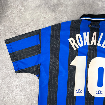 【正規品1997-1998 Umbro Inter home Ronaldo #10】
