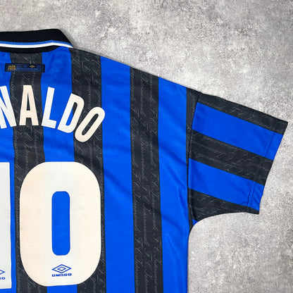 【正規品1997-1998 Umbro Inter home Ronaldo #10】