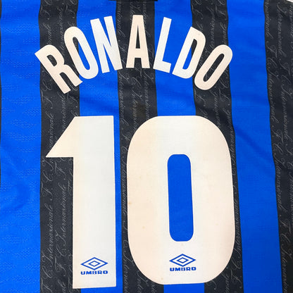【正規品1997-1998 Umbro Inter home Ronaldo #10】