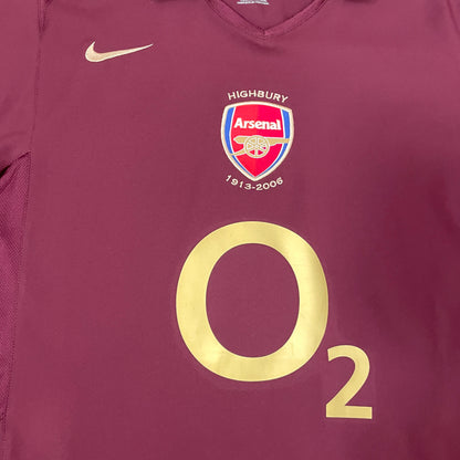 【BNWT正規品2005-2006 NIKE Arsenal home BERGKAMP #10 Last Highbury】