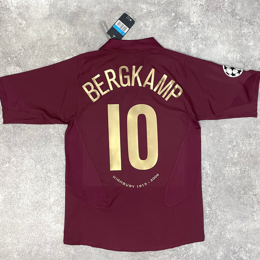 【BNWT正規品2005-2006 NIKE Arsenal home BERGKAMP #10 Last Highbury】