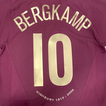 【BNWT正規品2005-2006 NIKE Arsenal home BERGKAMP #10 Last Highbury】