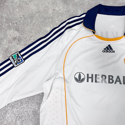 【正規選手支給品2007 adidas LA Galaxy home L/S Beckham #23】