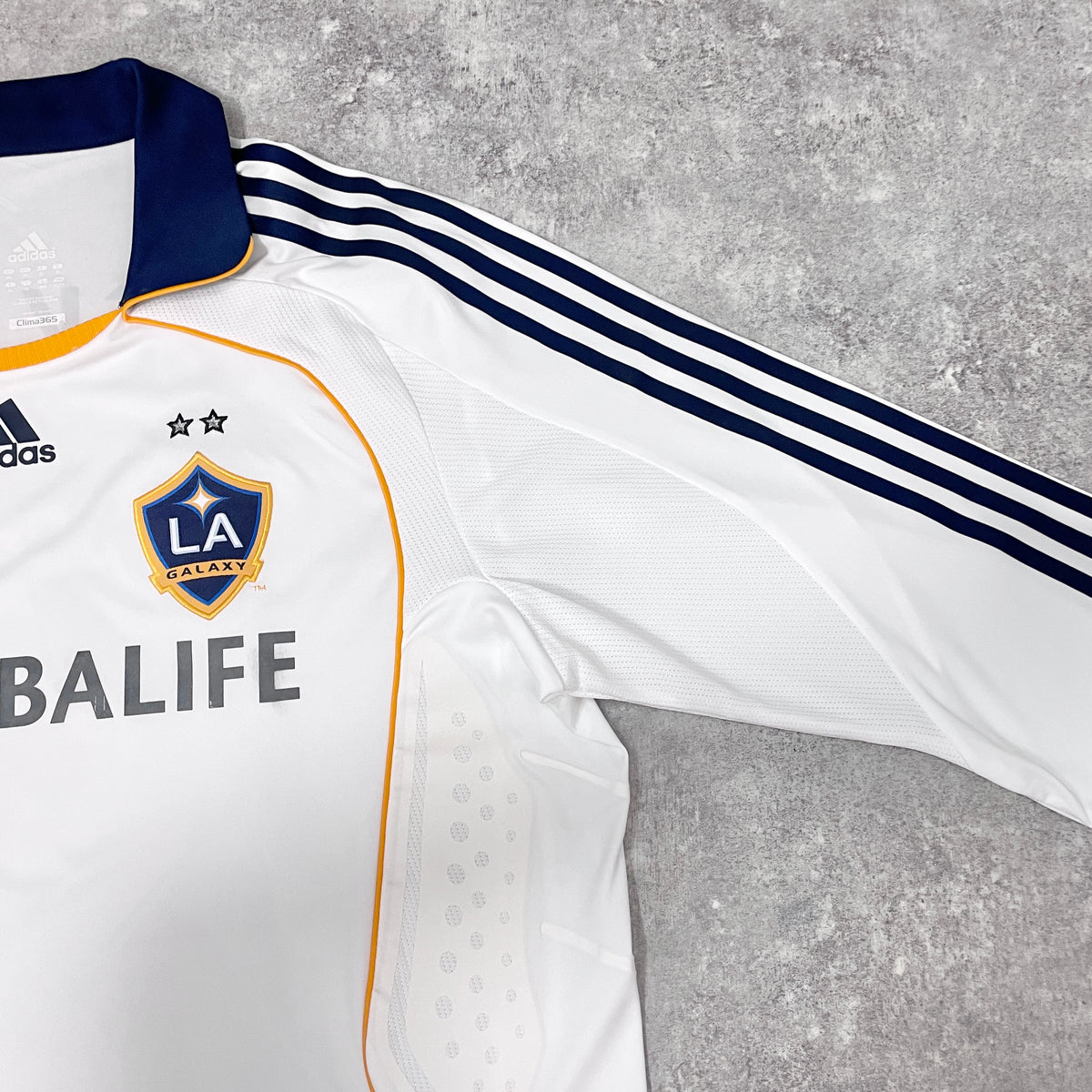 【正規選手支給品2007 adidas LA Galaxy home L/S Beckham #23】