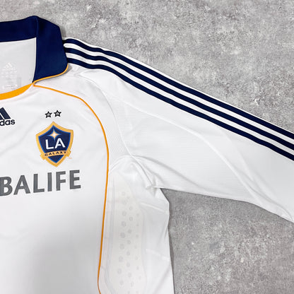 【正規選手支給品2007 adidas LA Galaxy home L/S Beckham #23】