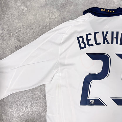【正規選手支給品2007 adidas LA Galaxy home L/S Beckham #23】