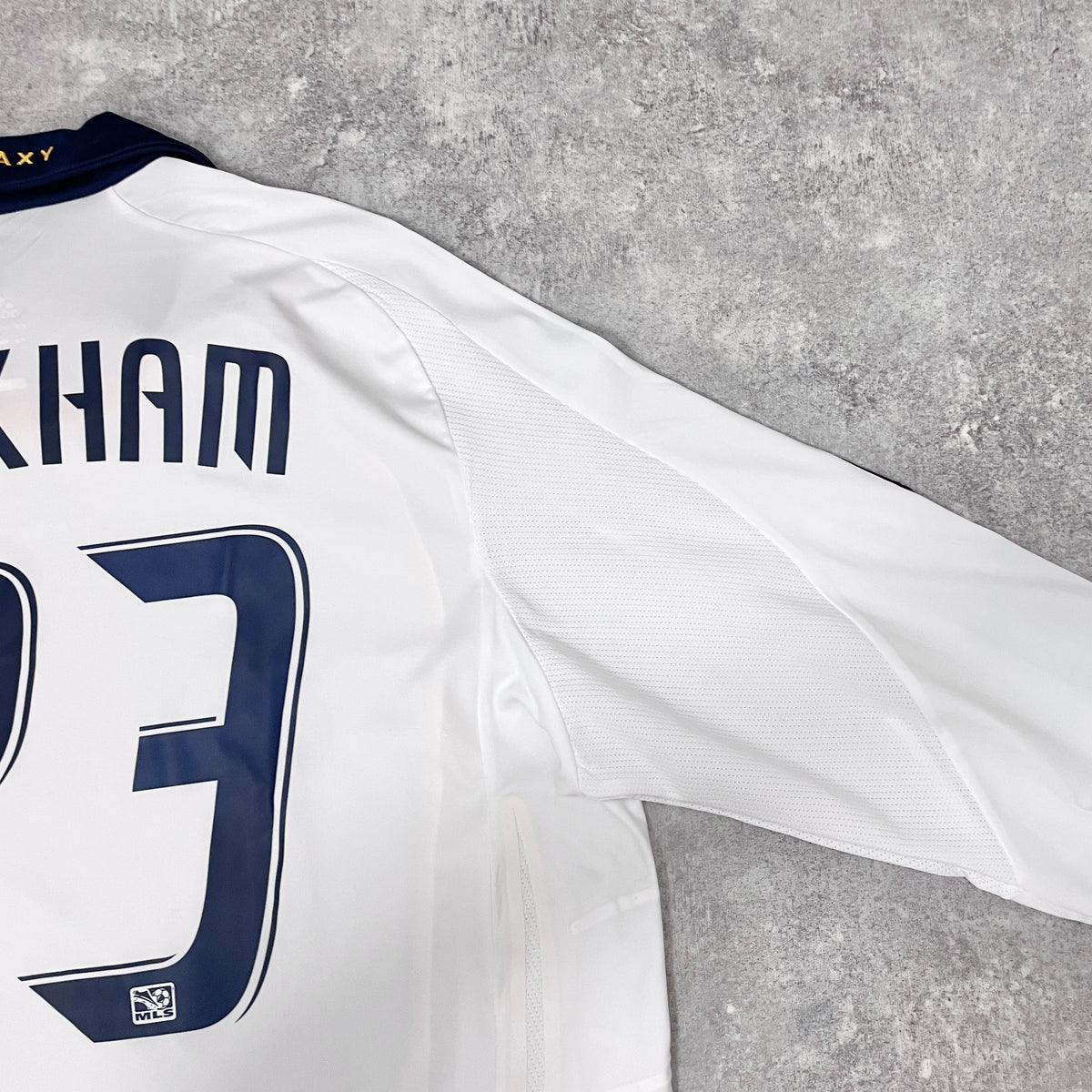 【正規選手支給品2007 adidas LA Galaxy home L/S Beckham #23】