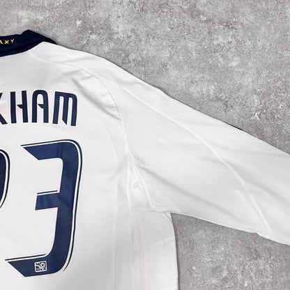 【正規選手支給品2007 adidas LA Galaxy home L/S Beckham #23】