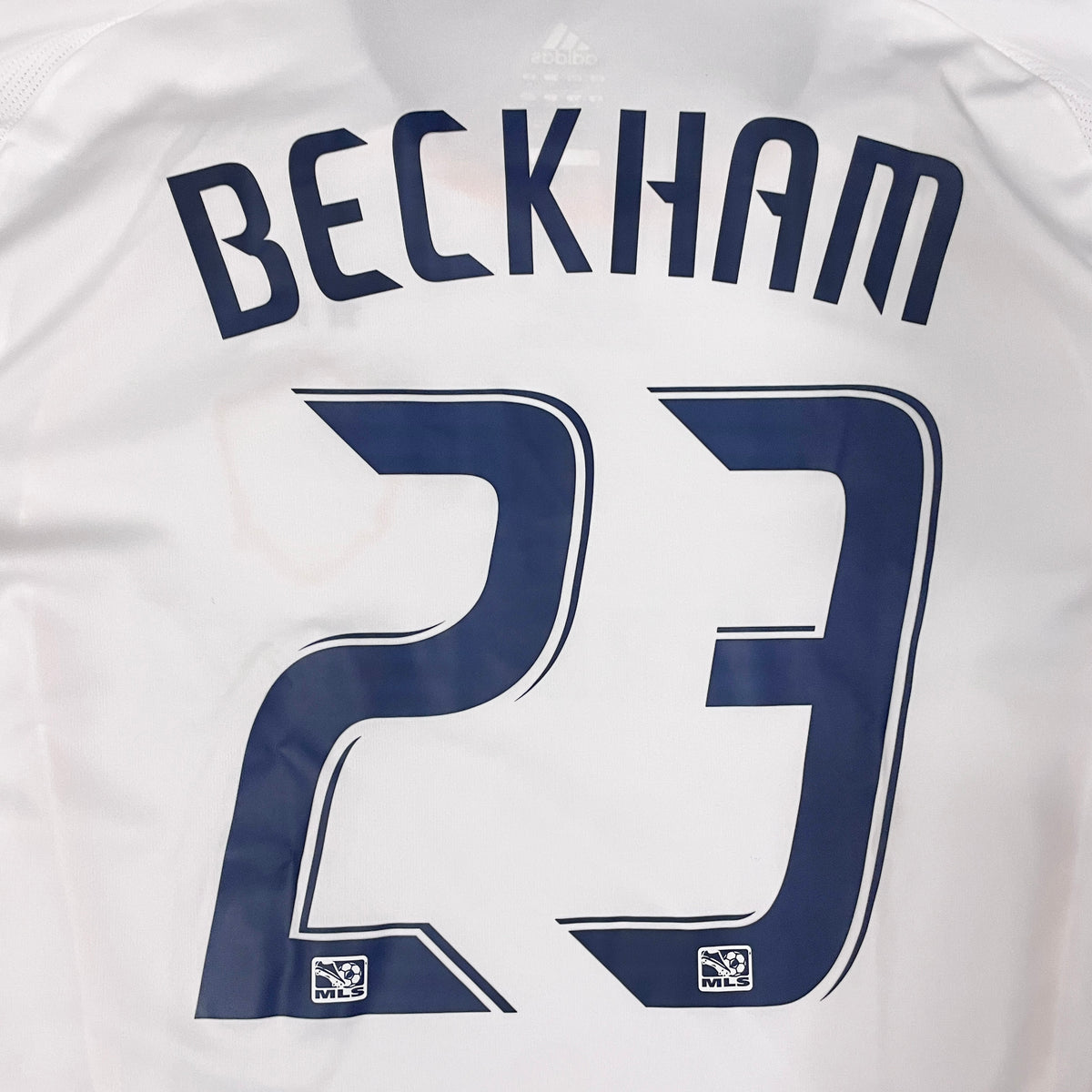 【正規選手支給品2007 adidas LA Galaxy home L/S Beckham #23】