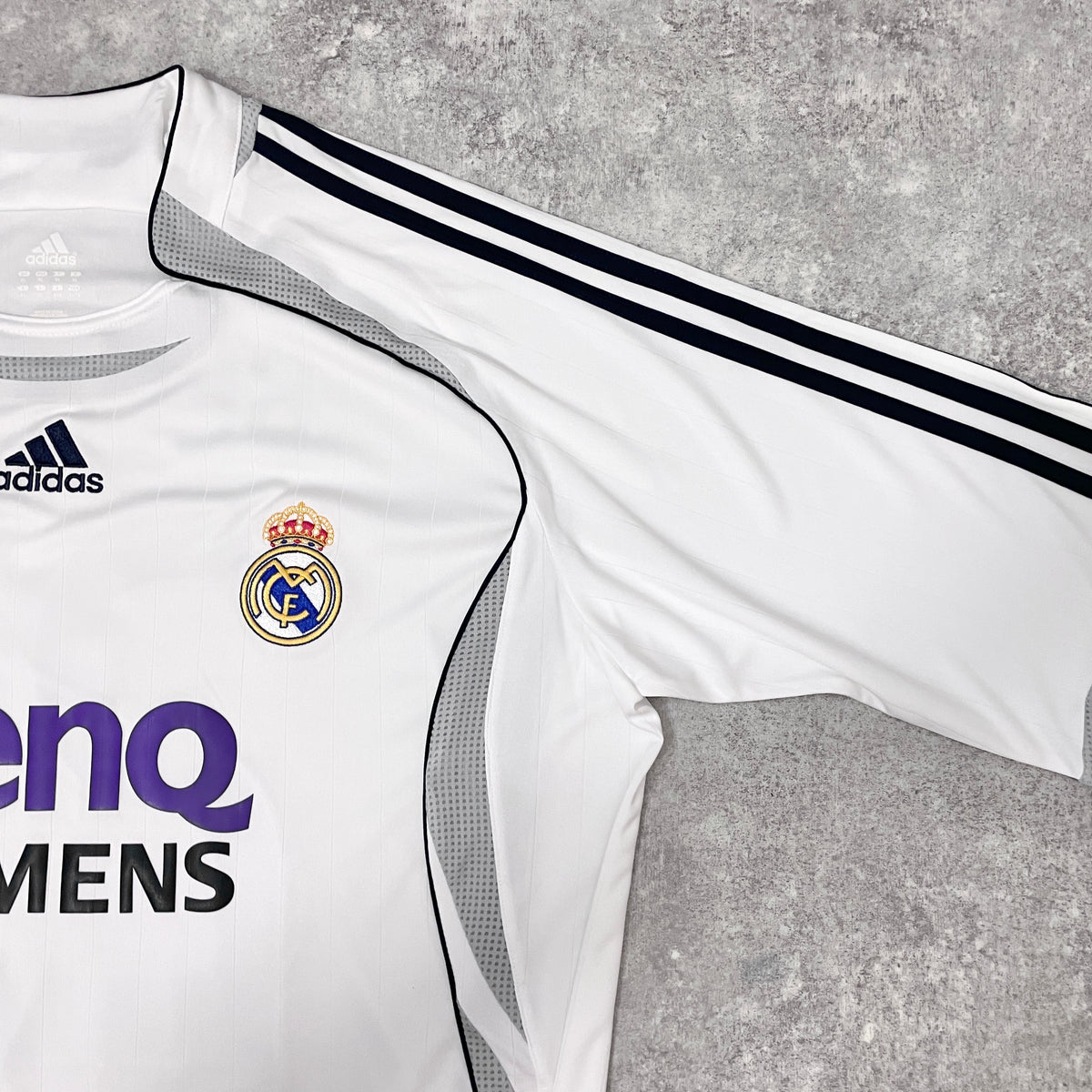 【BNWT正規選手支給品2006-2007 adidas Real Madrid home L/S Beckham #23】