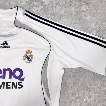 【BNWT正規選手支給品2006-2007 adidas Real Madrid home L/S Beckham #23】