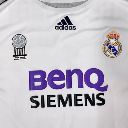 【BNWT正規選手支給品2006-2007 adidas Real Madrid home L/S Beckham #23】