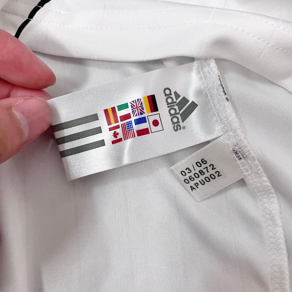 【BNWT正規選手支給品2006-2007 adidas Real Madrid home L/S Beckham #23】