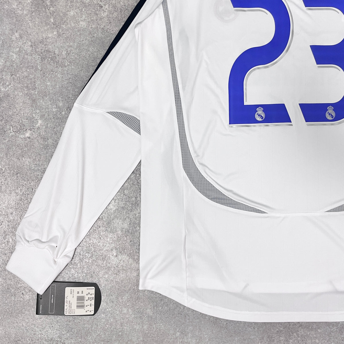 【BNWT正規選手支給品2006-2007 adidas Real Madrid home L/S Beckham #23】