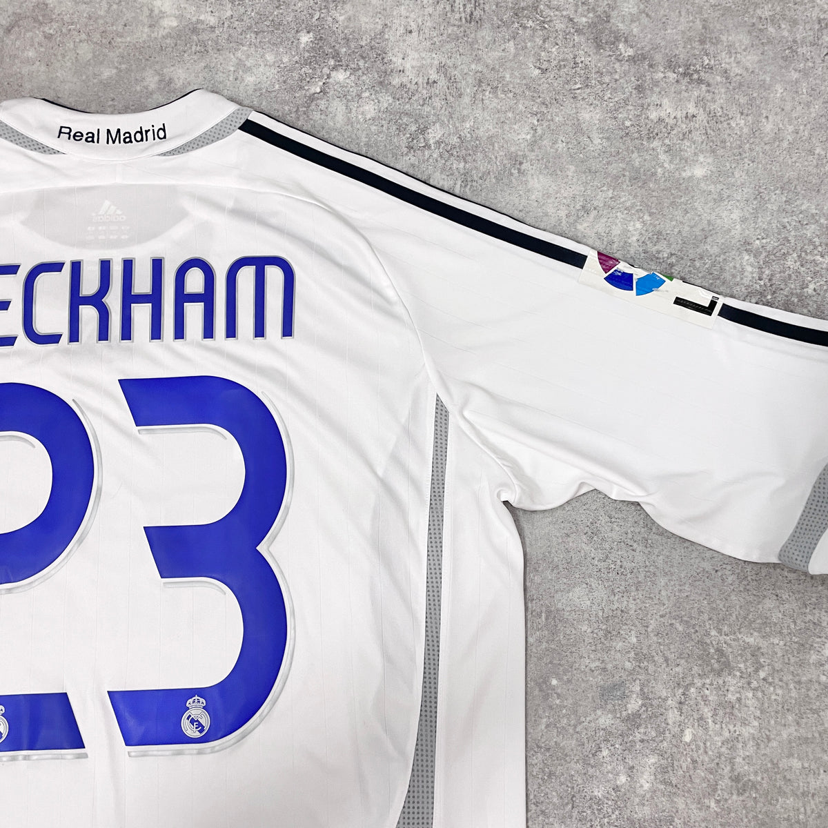 【BNWT正規選手支給品2006-2007 adidas Real Madrid home L/S Beckham #23】