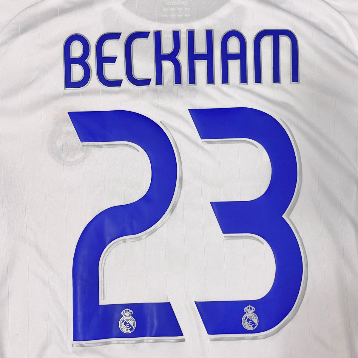 【BNWT正規選手支給品2006-2007 adidas Real Madrid home L/S Beckham #23】
