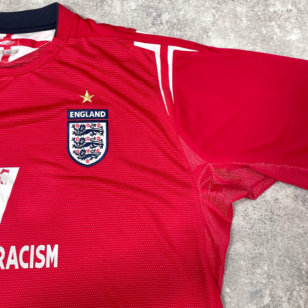 【正規選手支給品2004-2006 Umbro England away L/S Beckham #7】