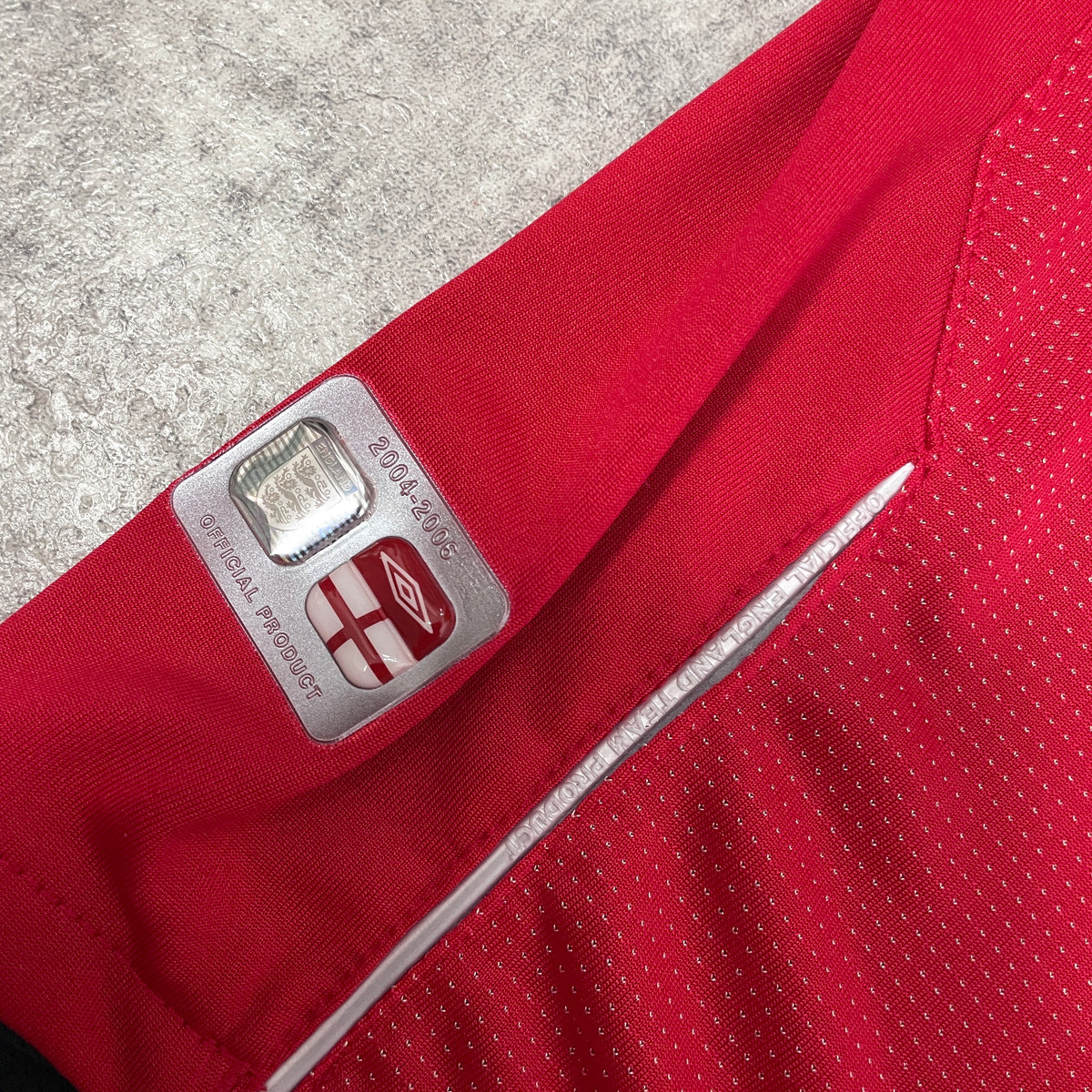 【正規選手支給品2004-2006 Umbro England away L/S Beckham #7】