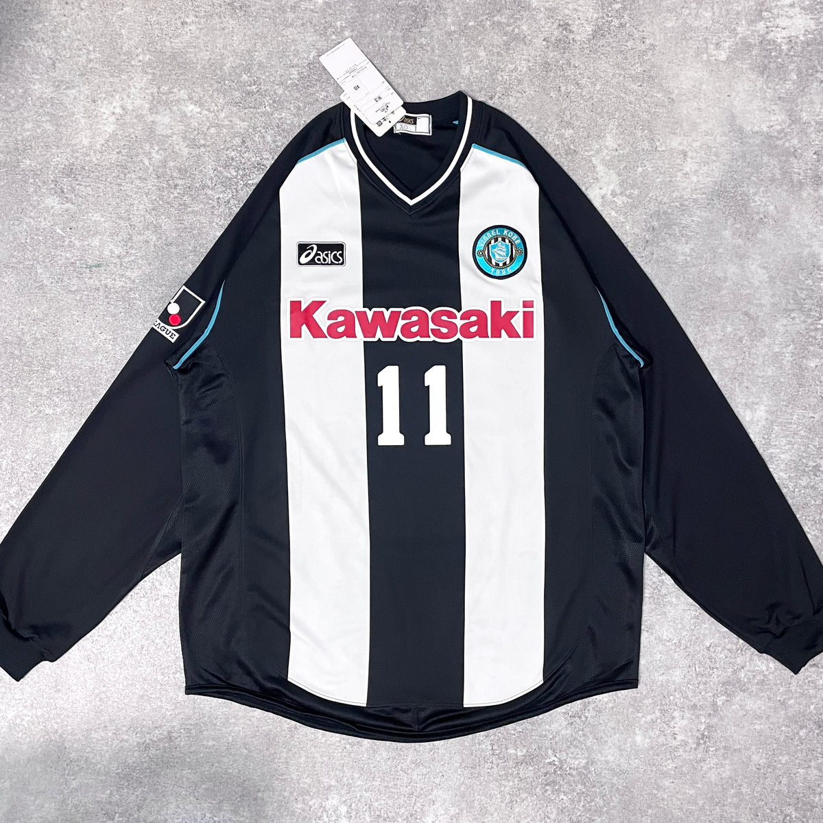【BNWT正規選手支給品2003 asics ヴィッセル神戸 home L/S #11】