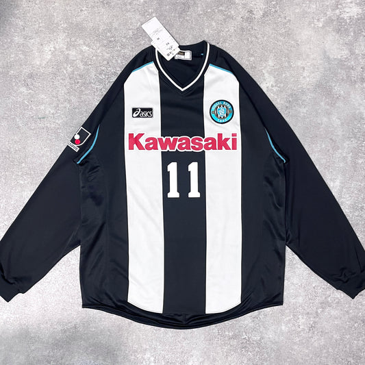 【BNWT正規選手支給品2003 asics ヴィッセル神戸 home L/S #11】