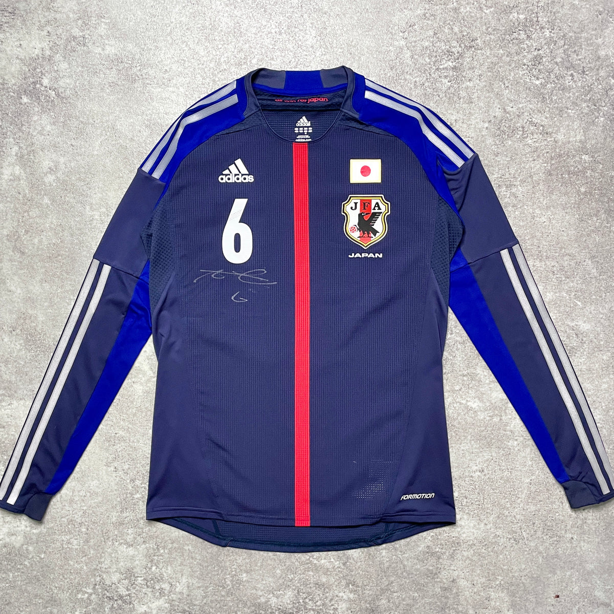 【正規選手支給品2012-2013 adidas JAPAN L/S home UCHIDA #6】